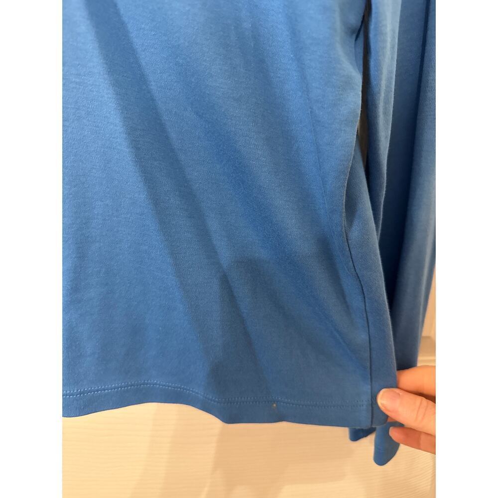 LL Bean 100% Supima Cotton Women's Long Sleeve Tee in Sky Blue, SP - Picture 4 of 5